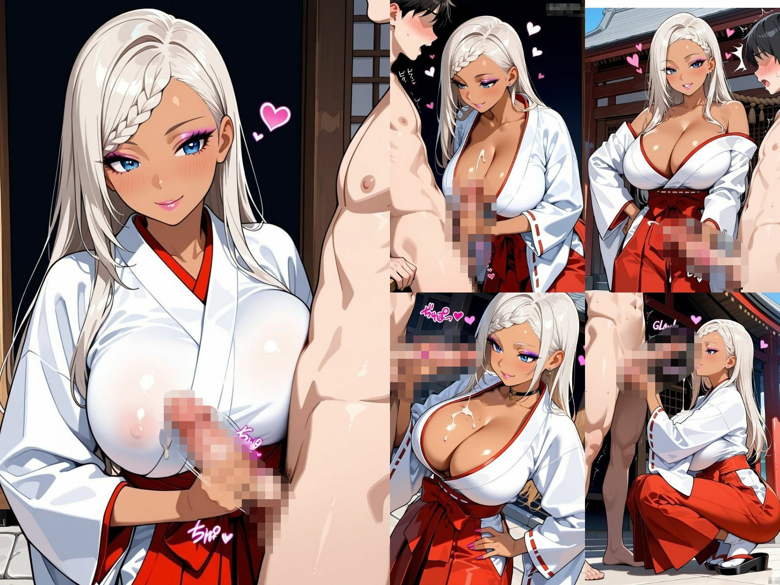 おちんぽヌキヌキ倶楽部 〜巫女ギャル編〜 サンプル2ページ目
