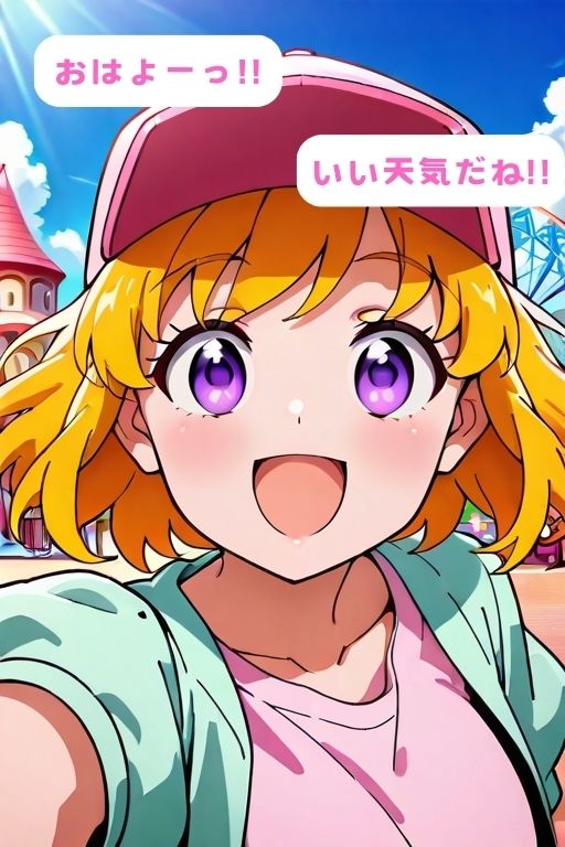 み〇いとミラ〇ルと、魔法ガールのオフを全力で楽しんだ後はじめてえっちする話 サンプル1ページ目