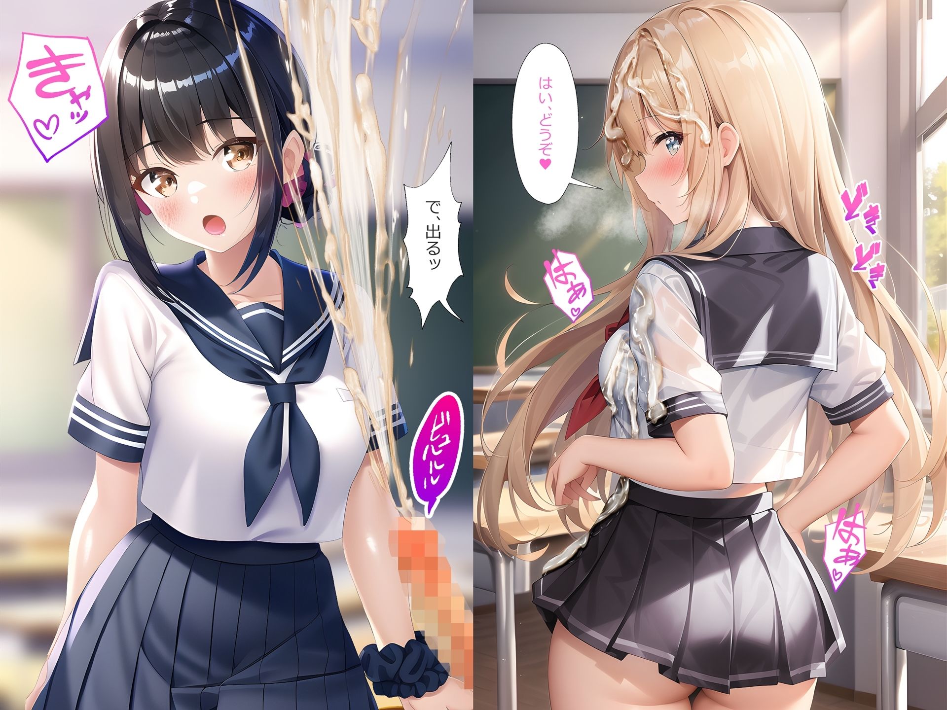 【総集編1】制服×ぶっかけ無洗浄 サンプル7ページ目