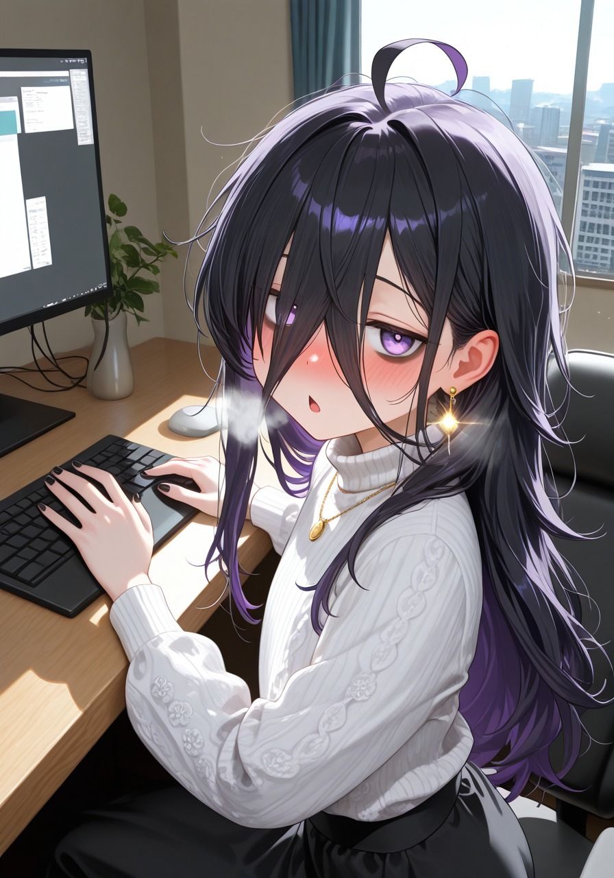 ＜＜3作目＞＞OL男の娘ちゃんとの深夜の残業ふたりえっち！＃3 サンプル2ページ目