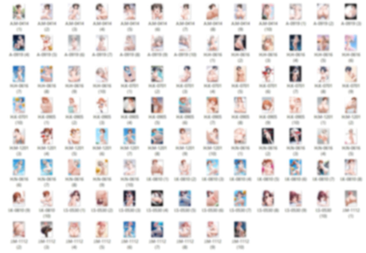 【女性のみ-Normal】41キャラ イラストまとめ ＋ 34人背の順イラスト〜全裸Version〜 サンプル3ページ目