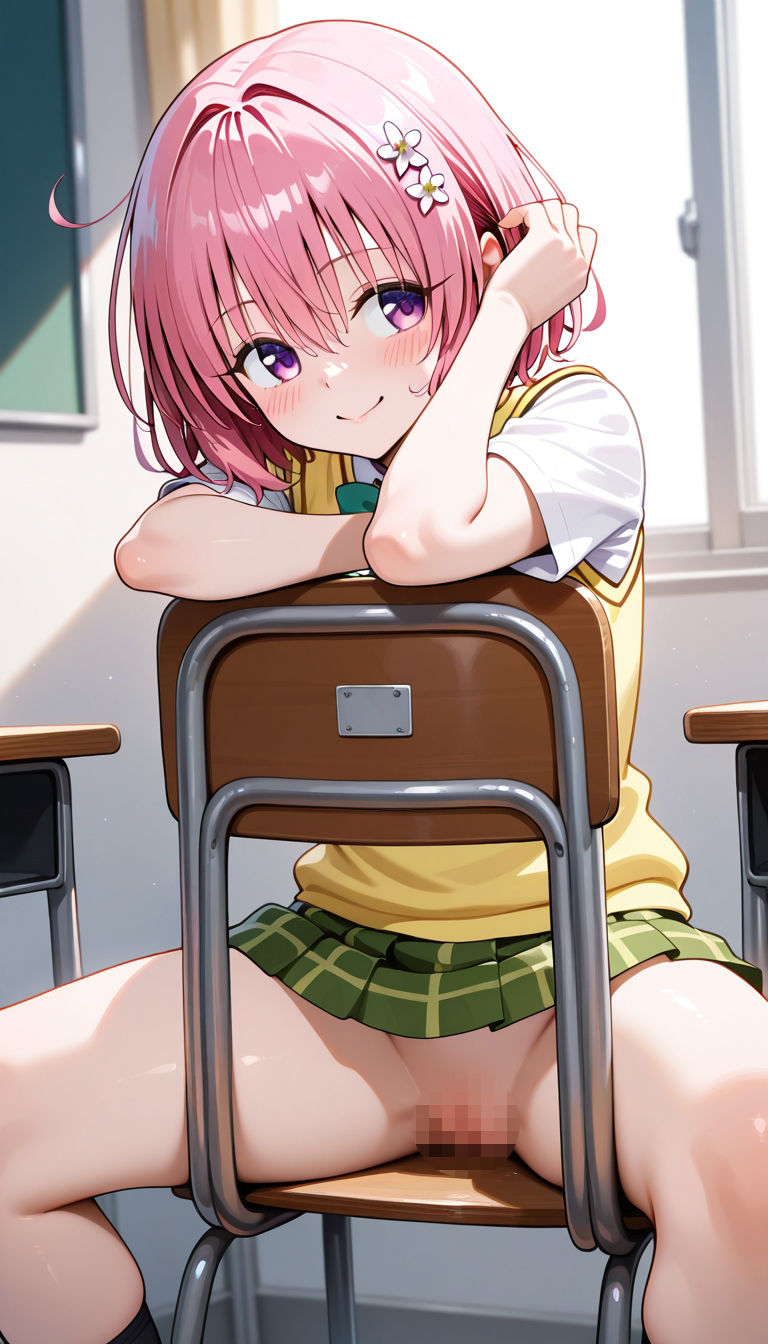 前の席のあの娘がすごいノーパンアピールしてくるモ〇＆ナ〇編 サンプル2ページ目