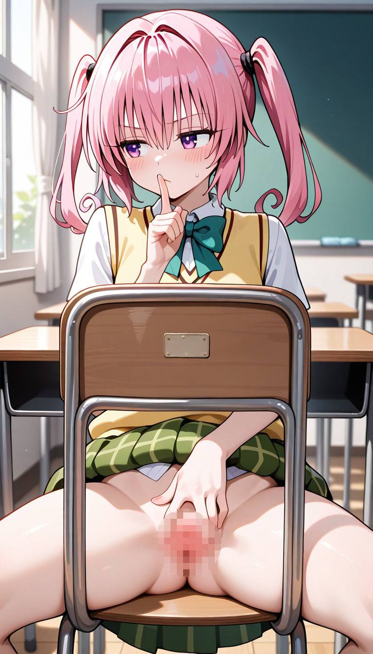 前の席のあの娘がすごいノーパンアピールしてくるモ〇＆ナ〇編 サンプル4ページ目