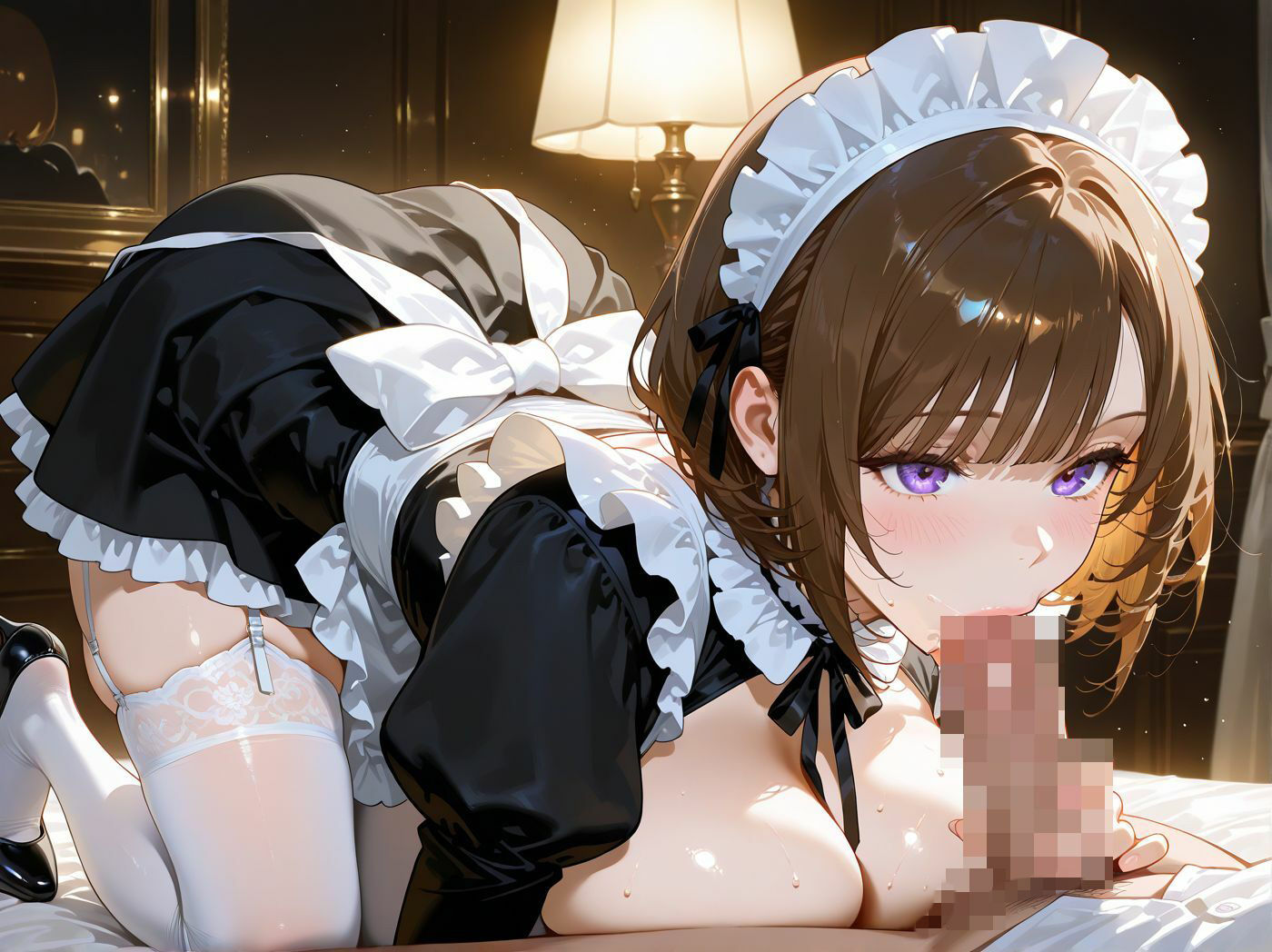 あまあまな巨乳メイドと一晩中ラブラブセックス サンプル4ページ目