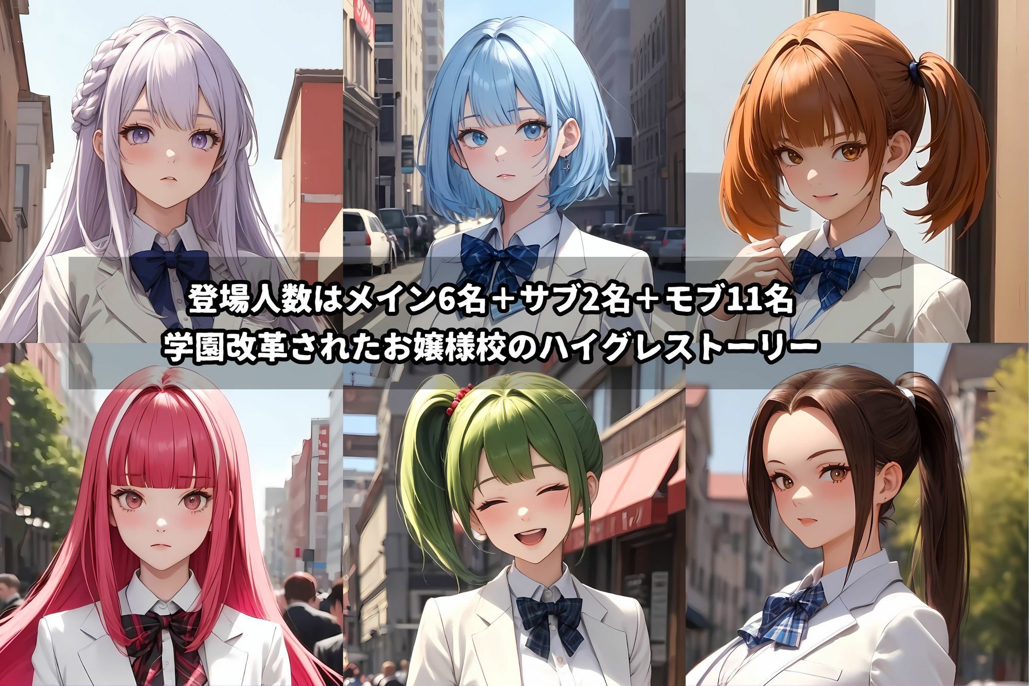 ハイグレ学園2  〜ハイグレインフルエンサーに変えられた少女たち〜 サンプル1ページ目