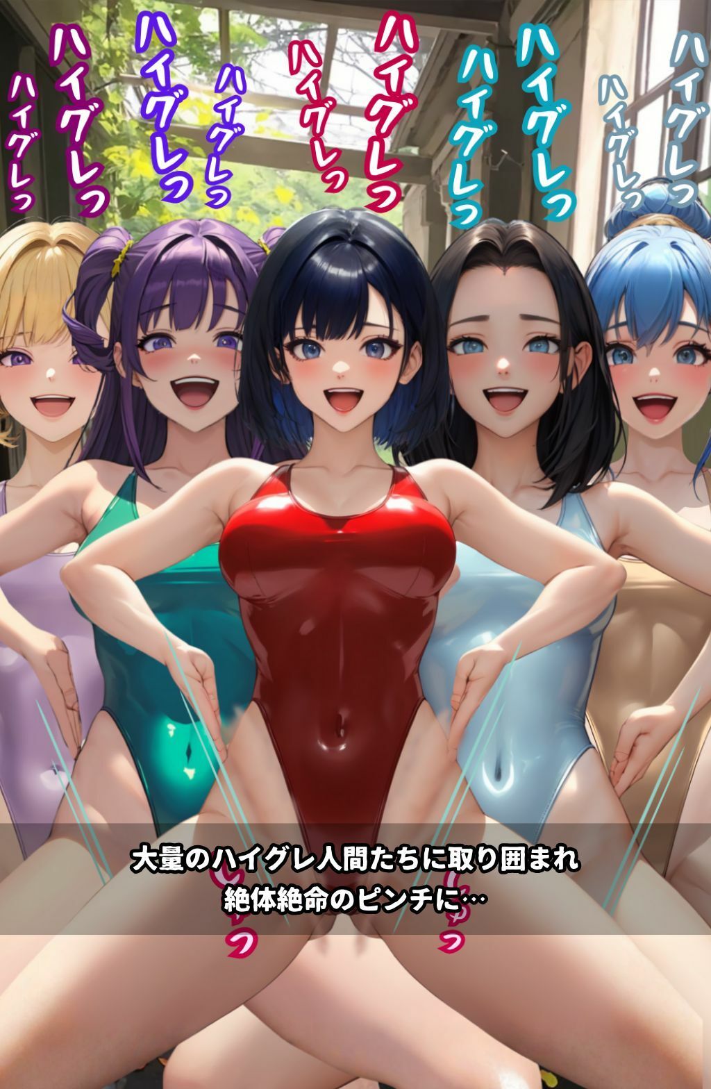 ハイグレ学園2  〜ハイグレインフルエンサーに変えられた少女たち〜 サンプル9ページ目