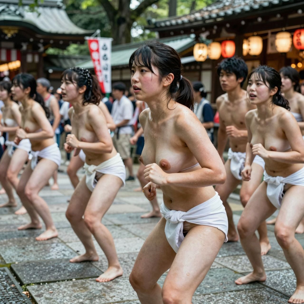 【動画】女子大生ふんどし祭り｜お祭りサークル 青春練習ドキュメント サンプル3ページ目