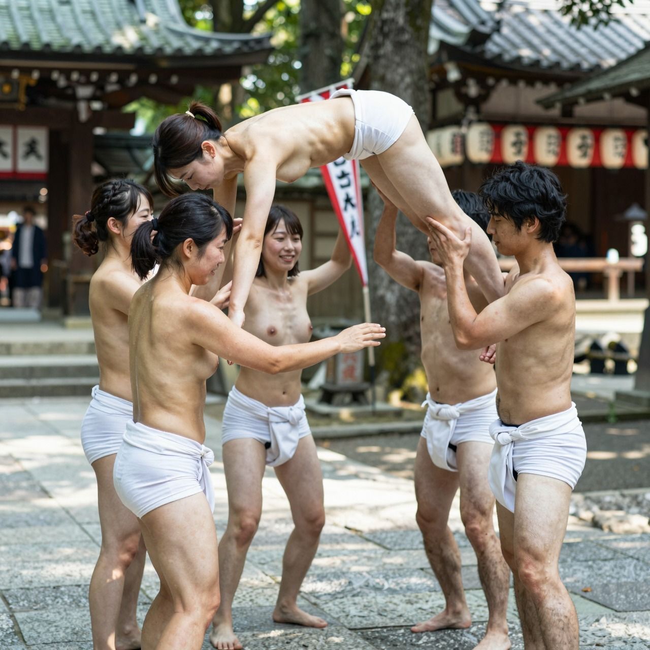 【動画】女子大生ふんどし祭り｜お祭りサークル 青春練習ドキュメント サンプル8ページ目