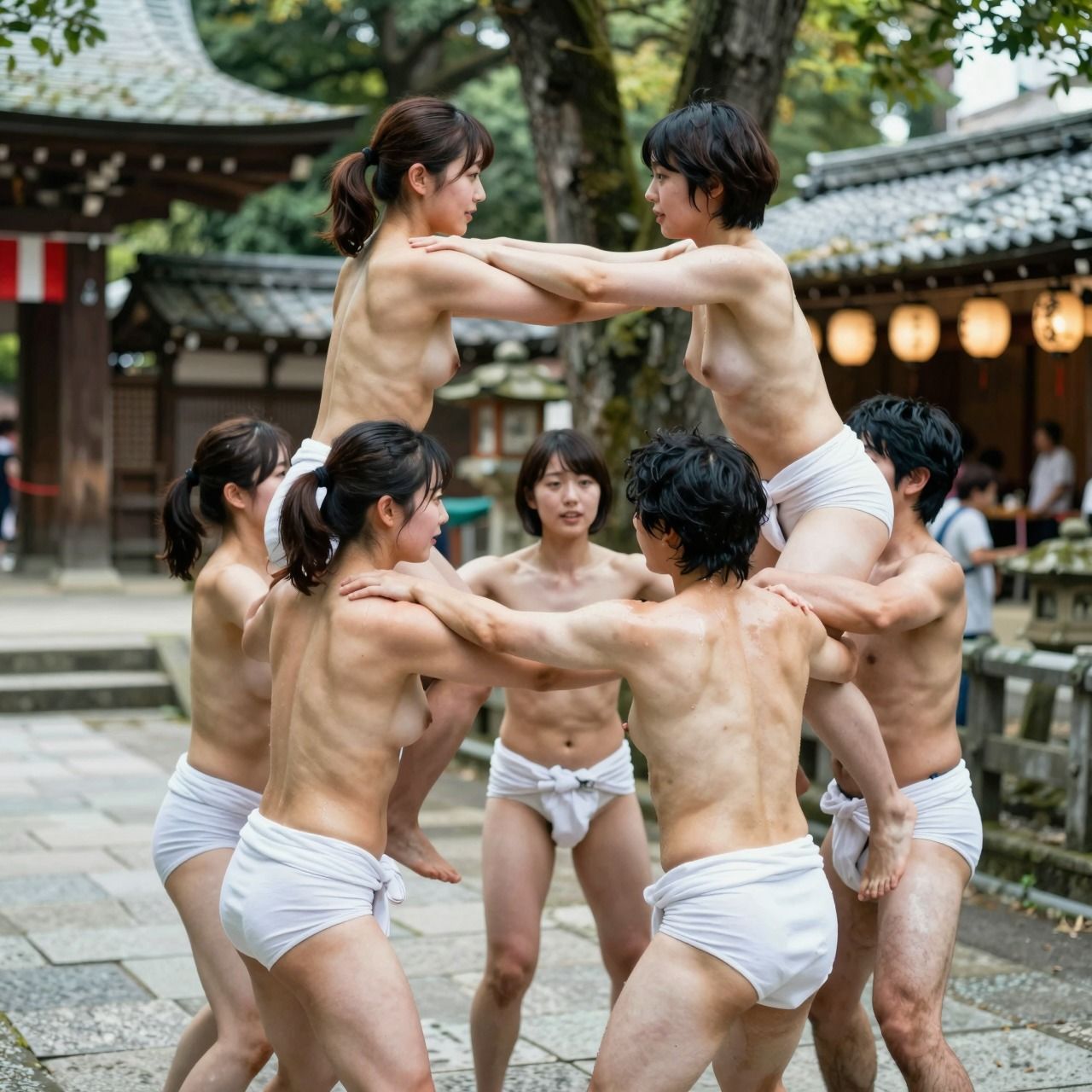 【動画】女子大生ふんどし祭り｜お祭りサークル 青春練習ドキュメント サンプル9ページ目