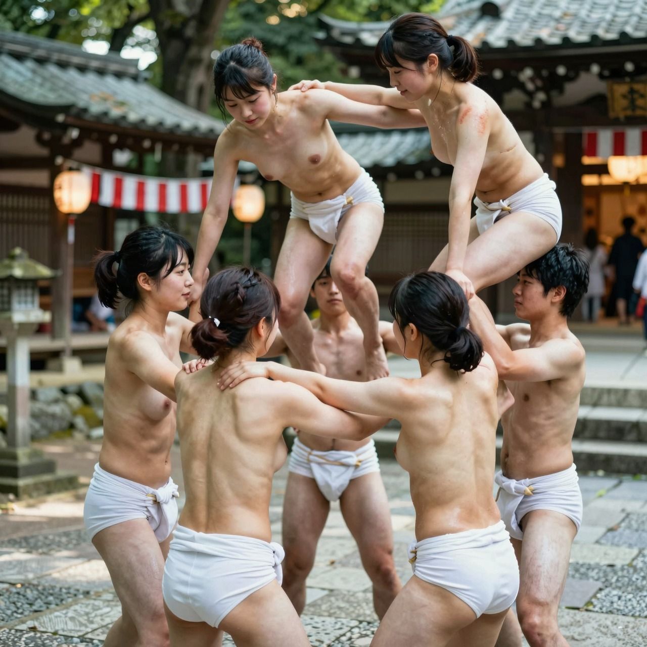 【動画】女子大生ふんどし祭り｜お祭りサークル 青春練習ドキュメント サンプル10ページ目