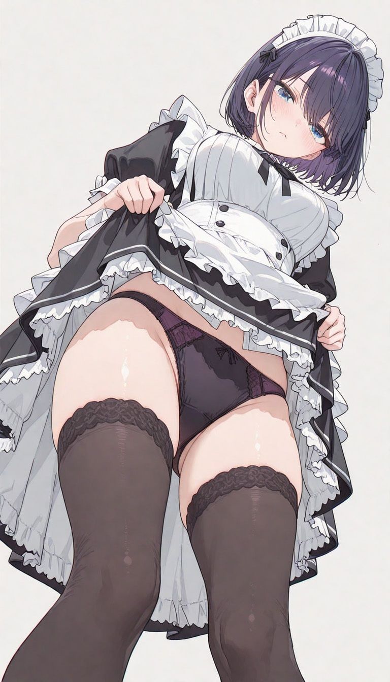 紫髪メイドのご奉仕H（500枚） サンプル1ページ目