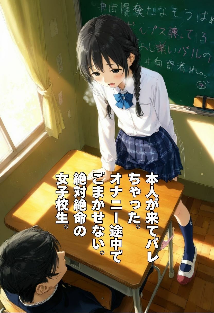 放課後の教室で角オナニーしてたらバレちゃった女子校生。思春期セックス サンプル2ページ目