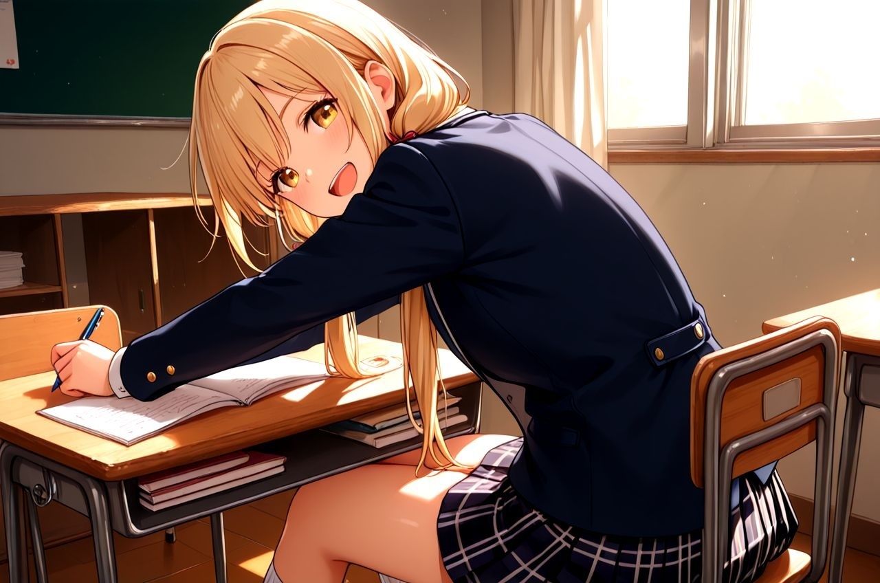惚れられメイドのシャーリー デキ婚狙いのご主人様に今日も孕ませる勢いで中だしえっちされちゃうお話  学園えっち編 サンプル1ページ目