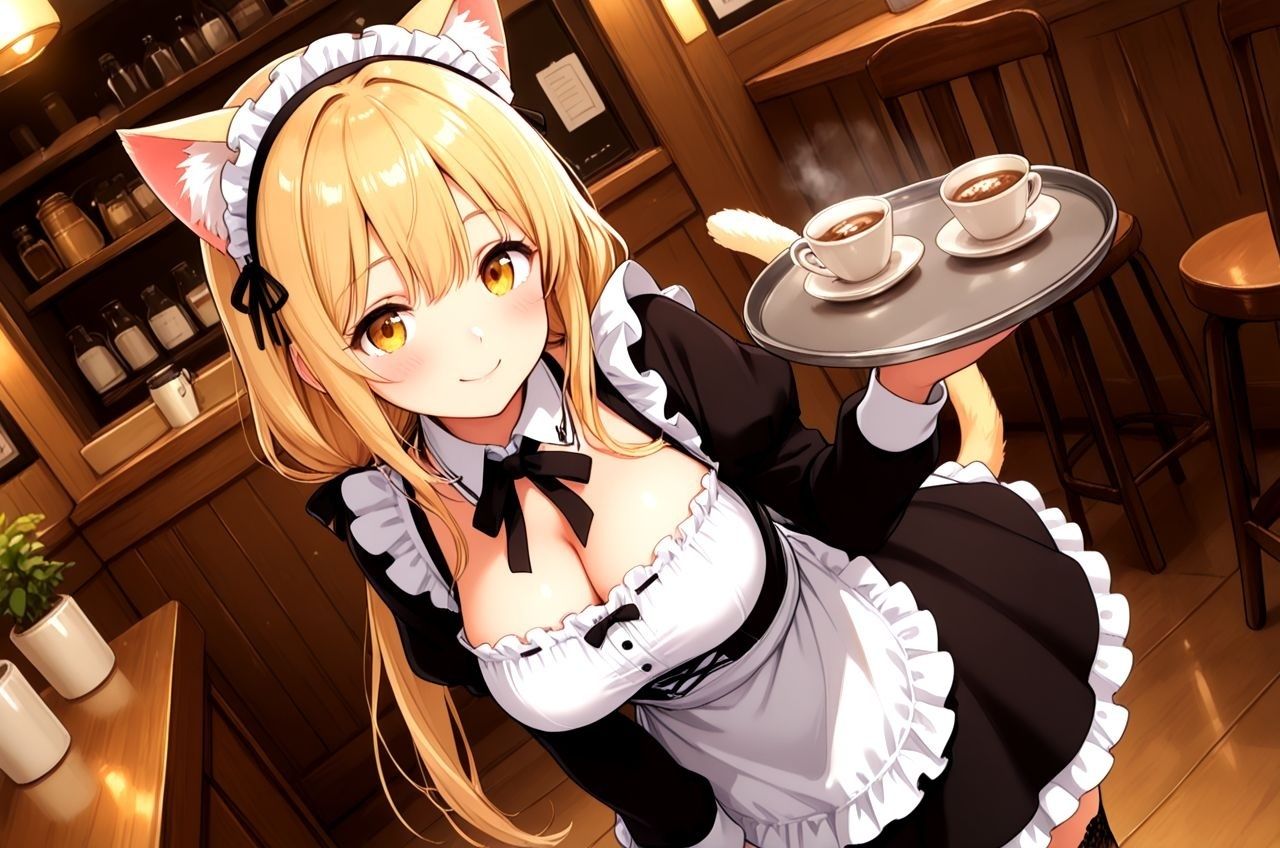 惚れられメイドのシャーリー デキ婚狙いのご主人様に今日も孕ませる勢いで中だしえっちされちゃうお話  にゃんにゃん編 サンプル1ページ目