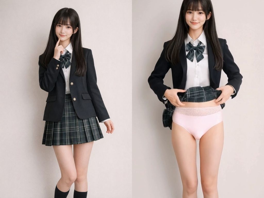 100人の制服モデルがパンティを見せてくれる動画集 サンプル4ページ目