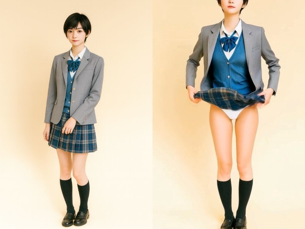 100人の制服モデルがパンティを見せてくれる動画集 サンプル6ページ目