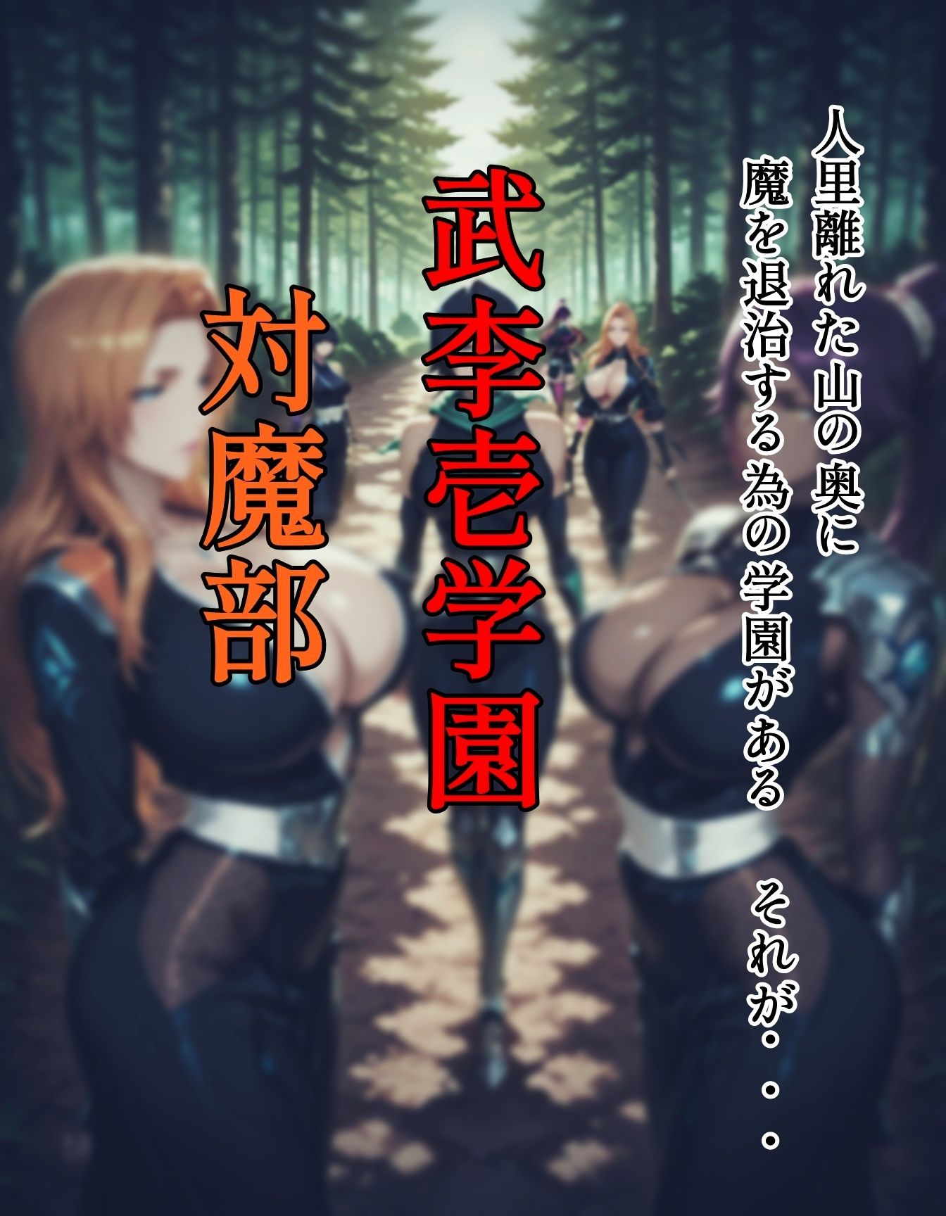襲われた武李壱学園 対魔部 サンプル1ページ目