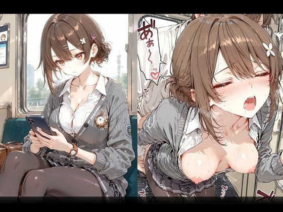 満員電車で巨乳制服女子4人が男に囲まれ交互えっちでイキ狂う体験談 w サンプル9ページ目
