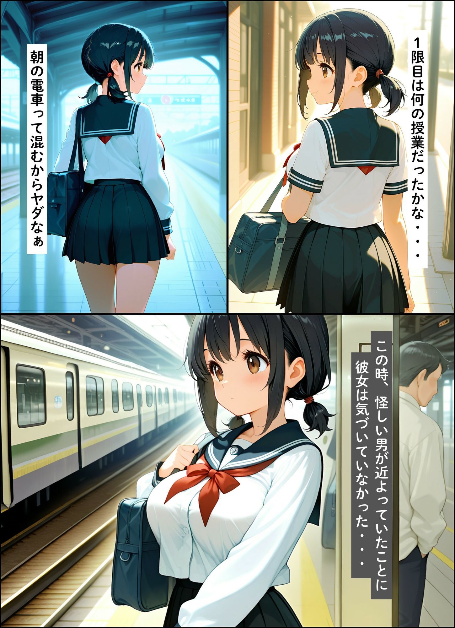 幼な顔巨乳J◯ 連続絶頂 サンプル2ページ目