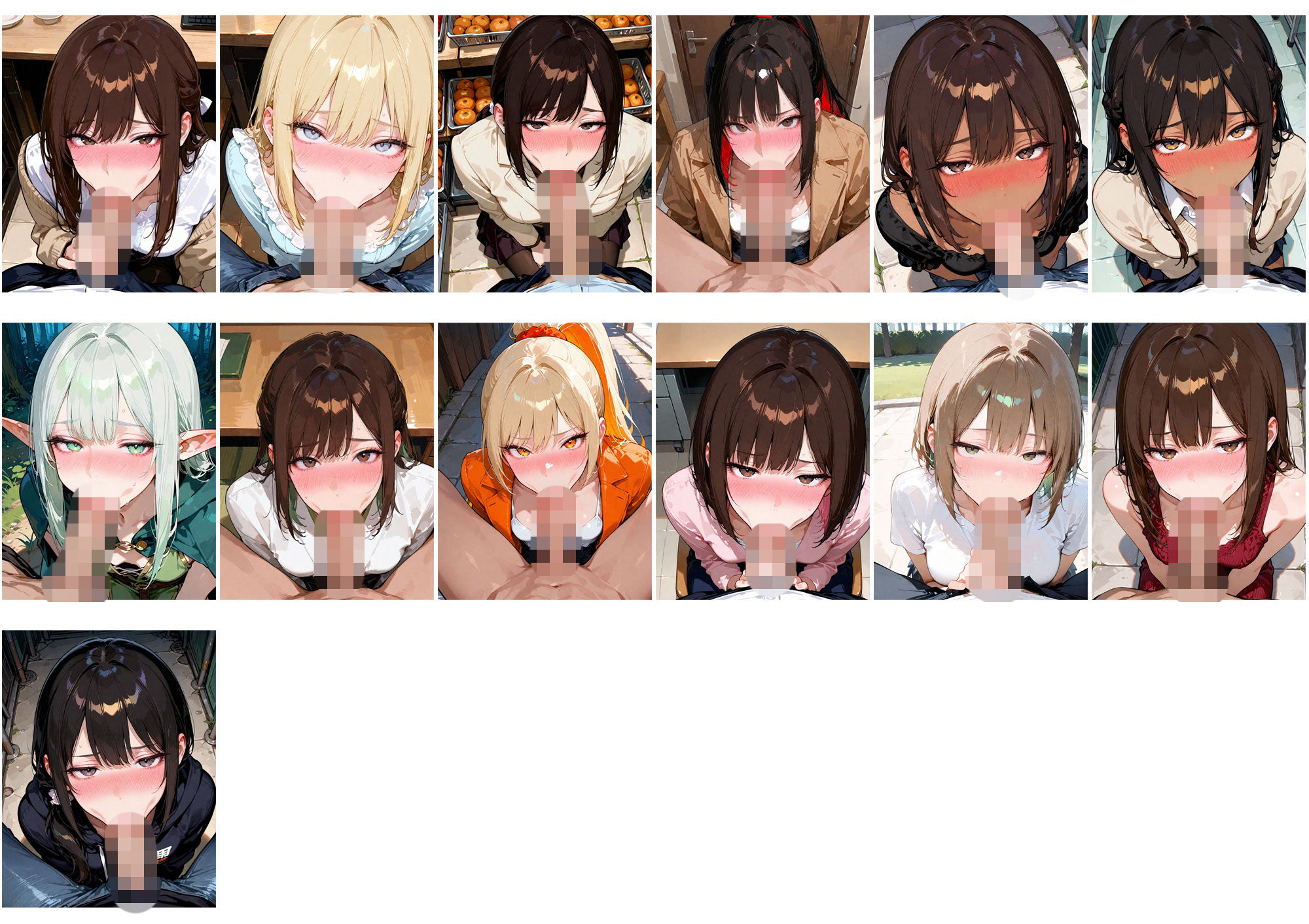 【ハメ撮りアニメ】その場で即フェラハメ撮り動画31人分！！ サンプル3ページ目