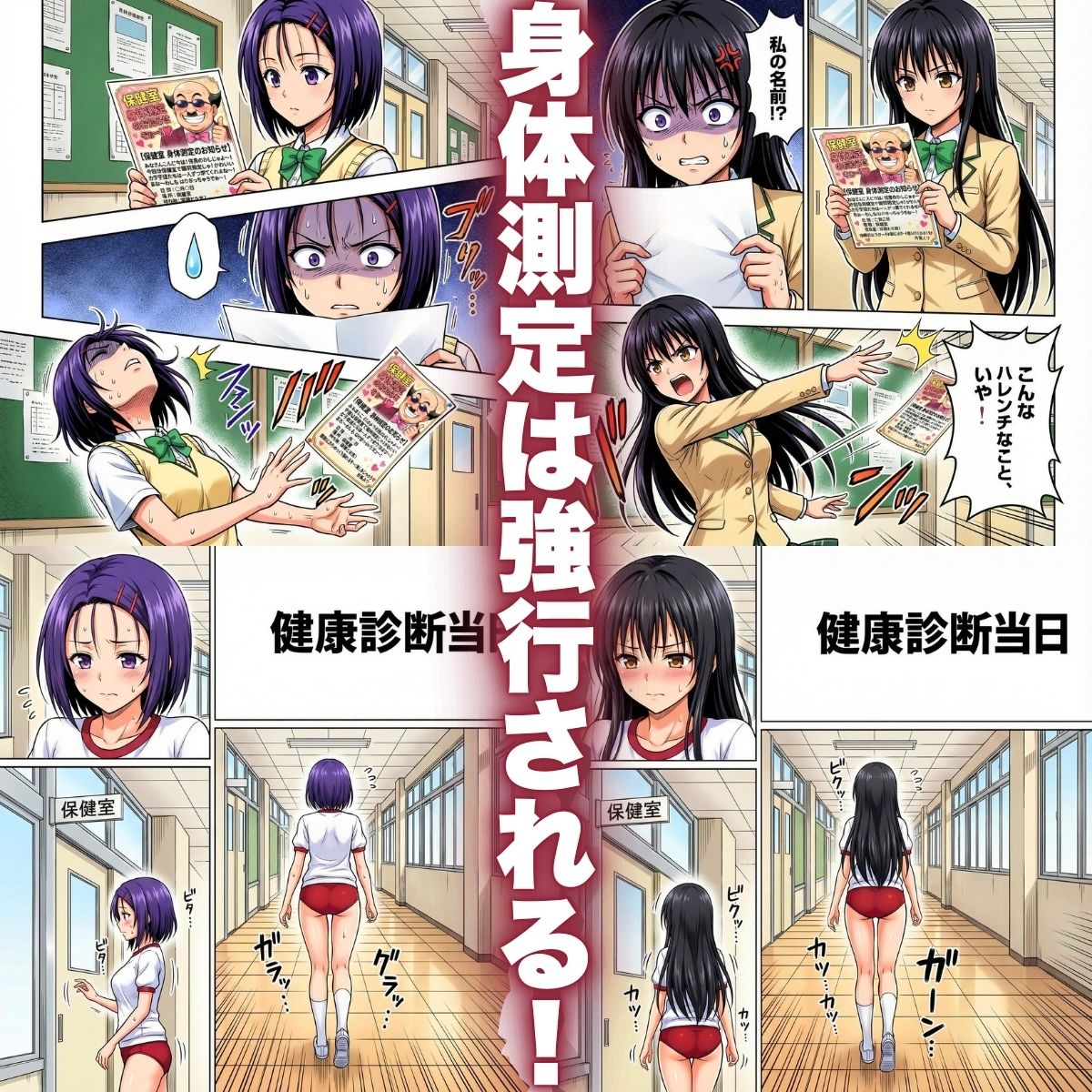 ワシ流 身体測定だよ〜ん HARU＆YUI編 サンプル6ページ目