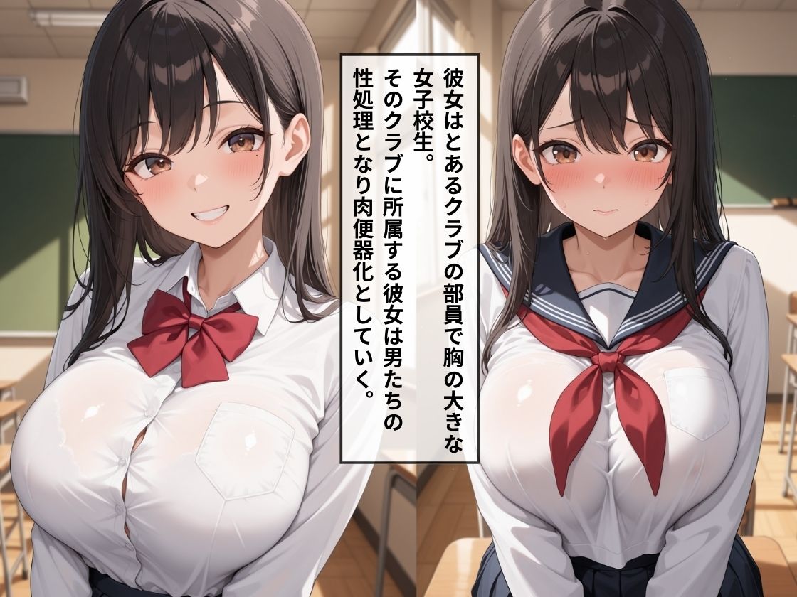 女子校生肉便器〜性処理クラブ:部員No.1〜 サンプル1ページ目