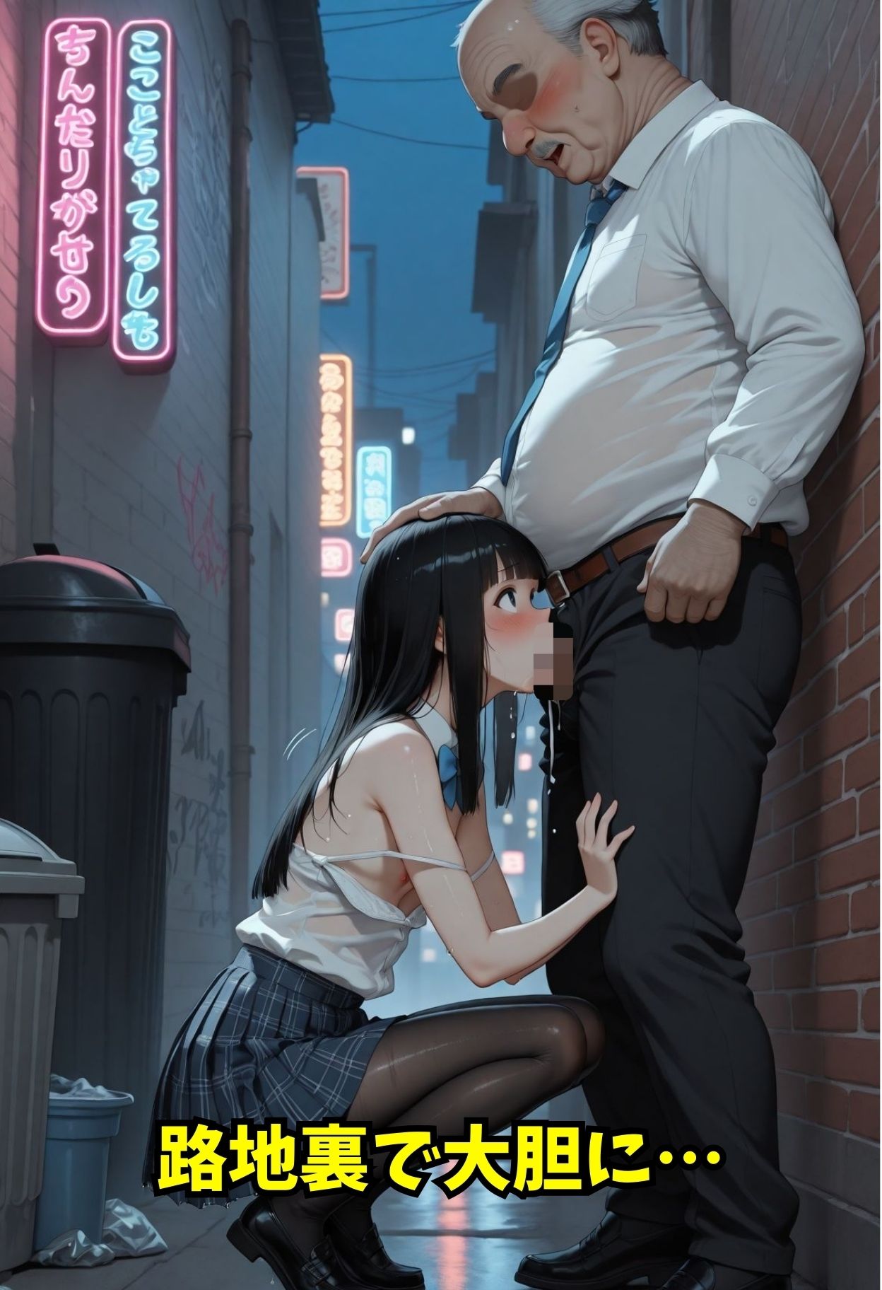 女子校生立ちんぼと間違われた！？おじいちゃんと大胆セックス サンプル5ページ目