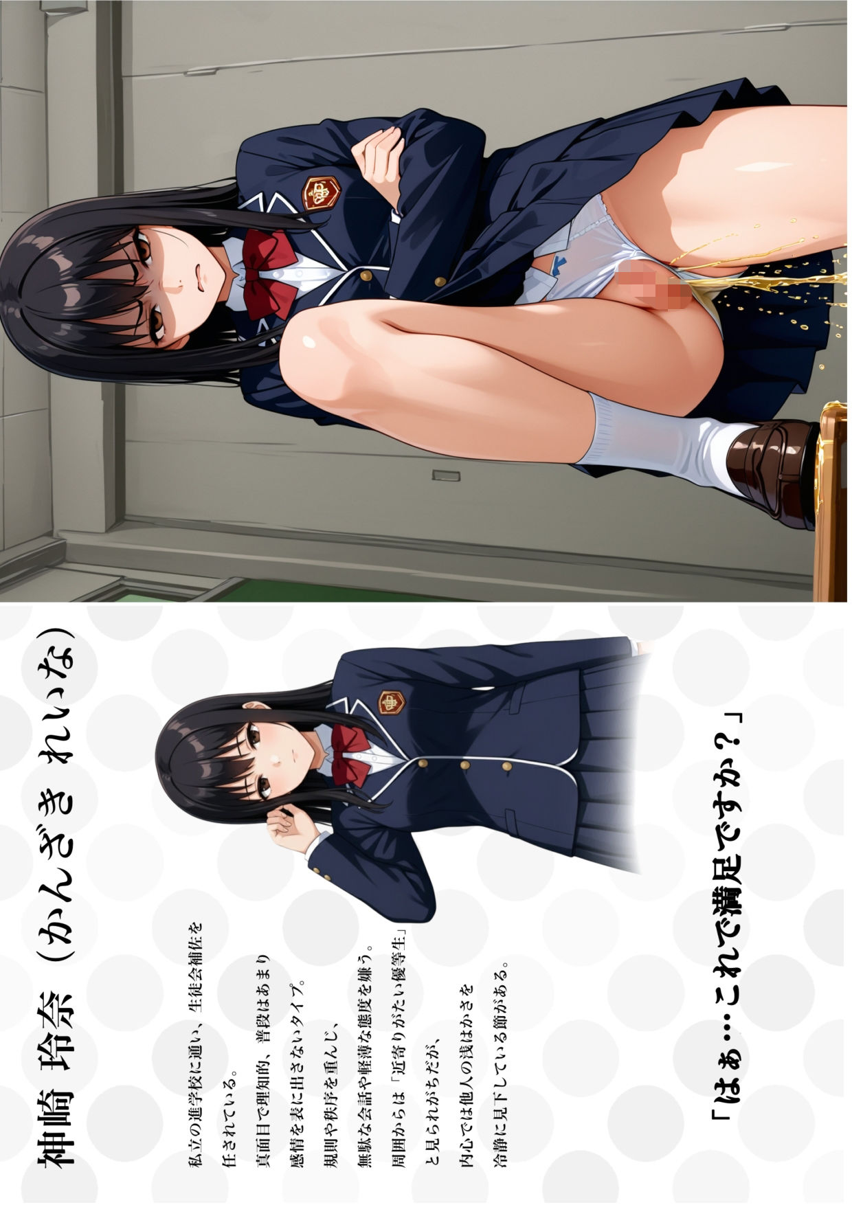 嫌な顔した女子におしっこ見せてもらいたい1 サンプル3ページ目