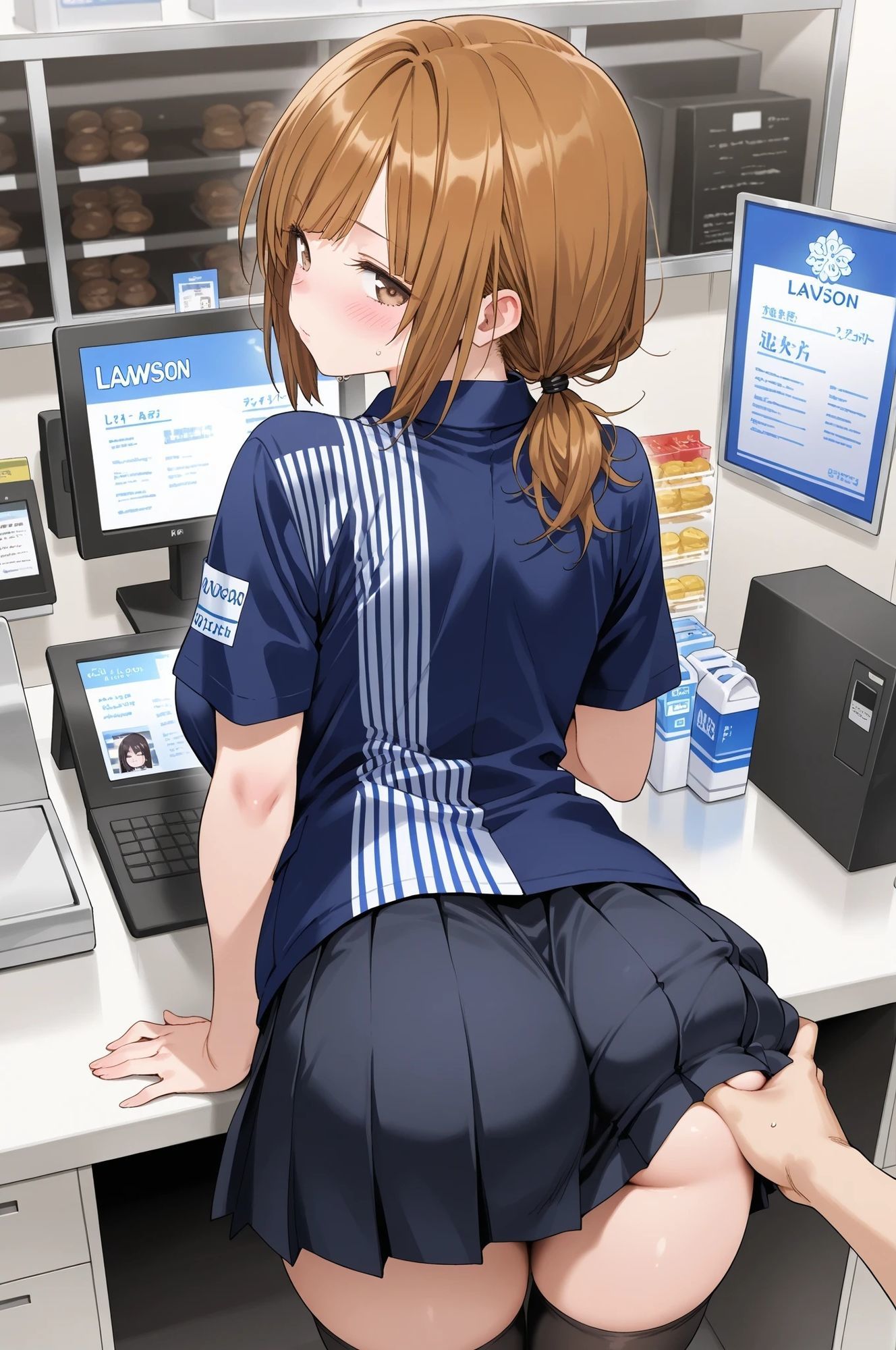 とあるコンビニの新人研修記録（たまき 24才）〜断れない系おっとりお姉さん〜 サンプル1ページ目
