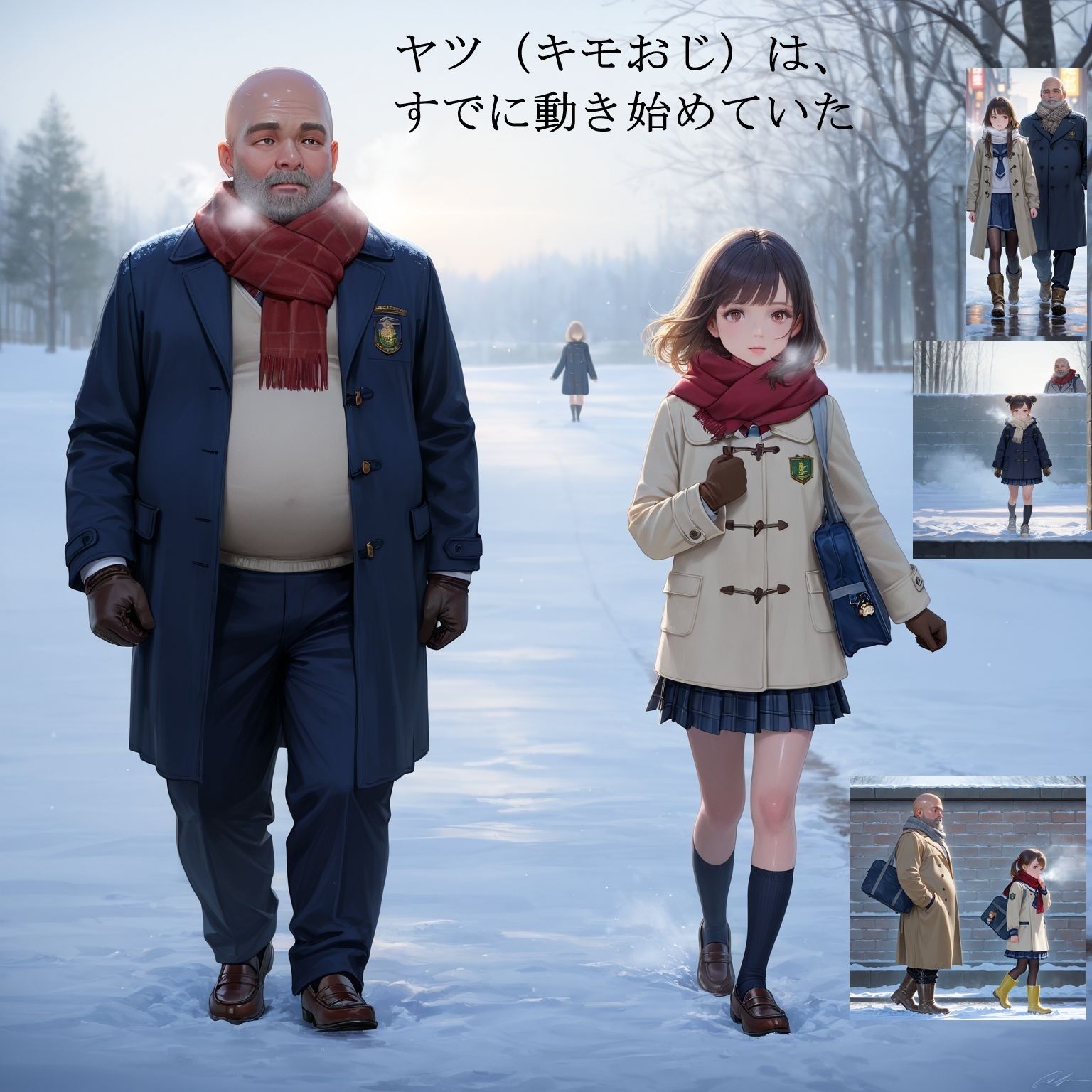 制服女子校生の受難   -キモおじに目を付けられ、レ〇プされそうになったものの 「抜き」を条件提示して貞操を守ることができた事案- サンプル2ページ目