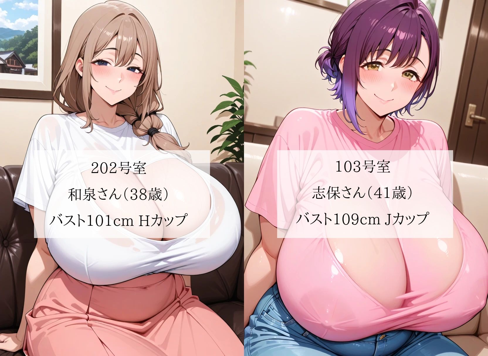 爆乳シンママ限定アパートの管理人になったボク…お仕事は「個人面談」という名の欲求不満熟女の性欲処理でした＜セリフ付CG集＞ サンプル1ページ目