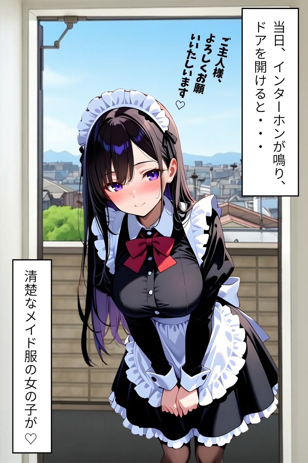 ご褒美レンタルメイド  〜 清楚な処女メイドが快感を知るまで（前編）〜 サンプル2ページ目
