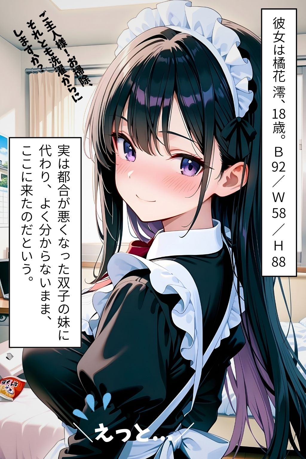 ご褒美レンタルメイド  〜 清楚な処女メイドが快感を知るまで（前編）〜 サンプル3ページ目