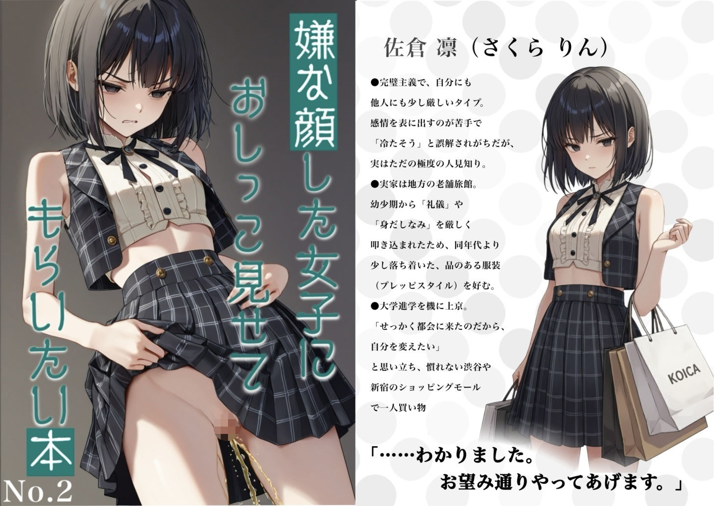 嫌な顔した女子におしっこ見せてもらいたい2 サンプル2ページ目