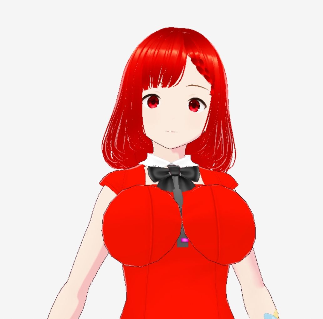 赤い美女（セリフなし  3DCGモデル  イラスト集） サンプル2ページ目
