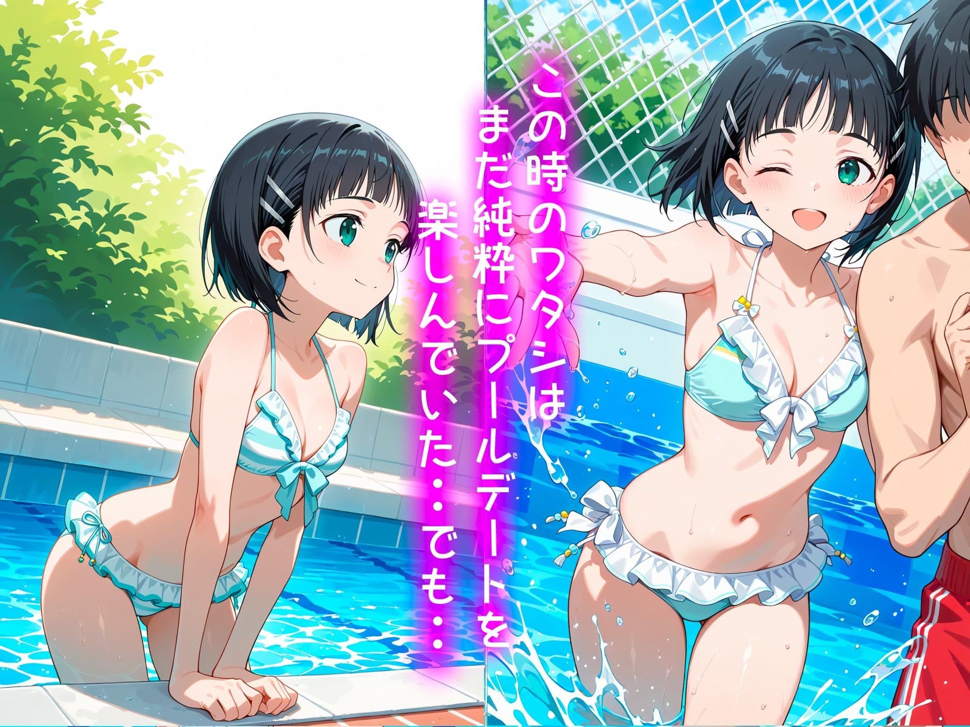 桐ヶ谷直葉の処女卒業記録2〜inプールデート編〜 サンプル2ページ目