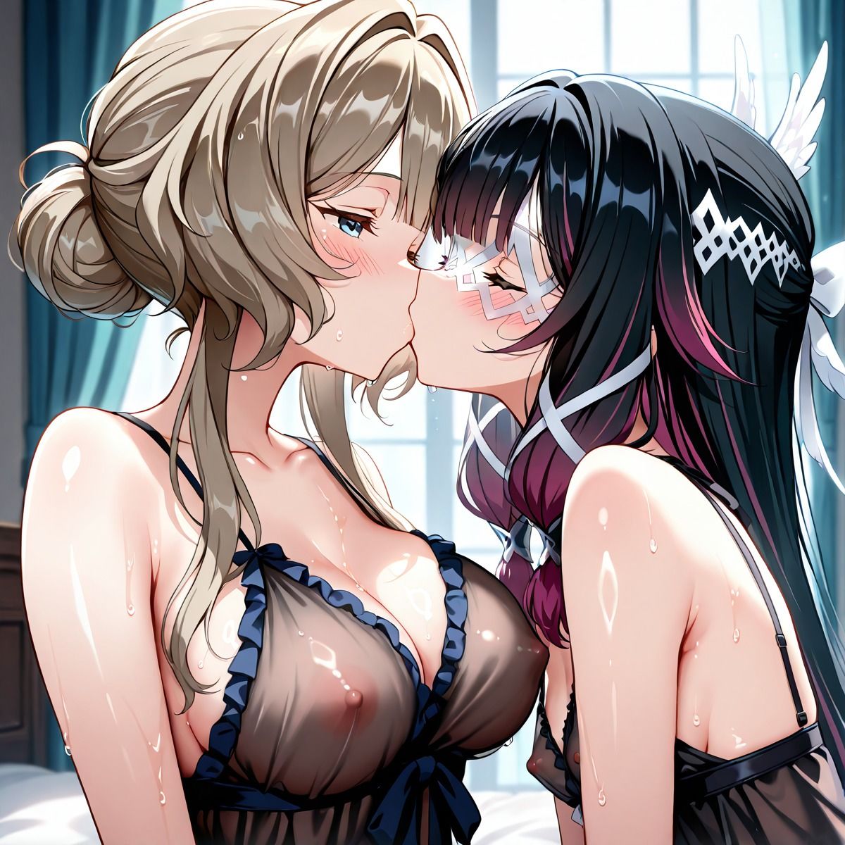コロ〇ビーナ×サン〇ローネ  ふたなり百合CG集2 サンプル1ページ目