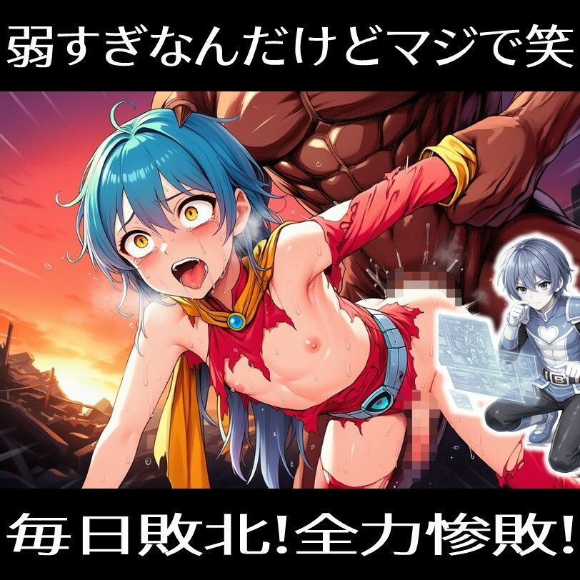 敗北戦隊ヤラレンジャー - 男の娘ヒーローメス堕ち完全敗北の巻 サンプル2ページ目