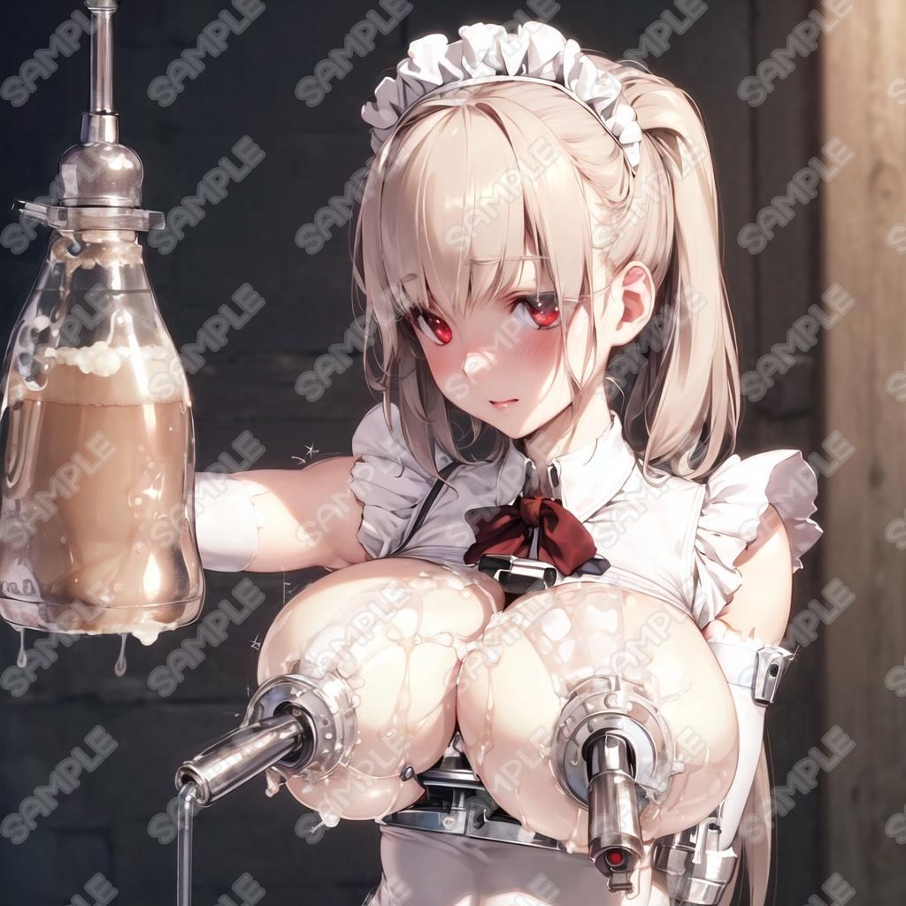 おっぱいフェチ  乳搾り工場メイド編（紫・青・緑・ほか） サンプル10ページ目