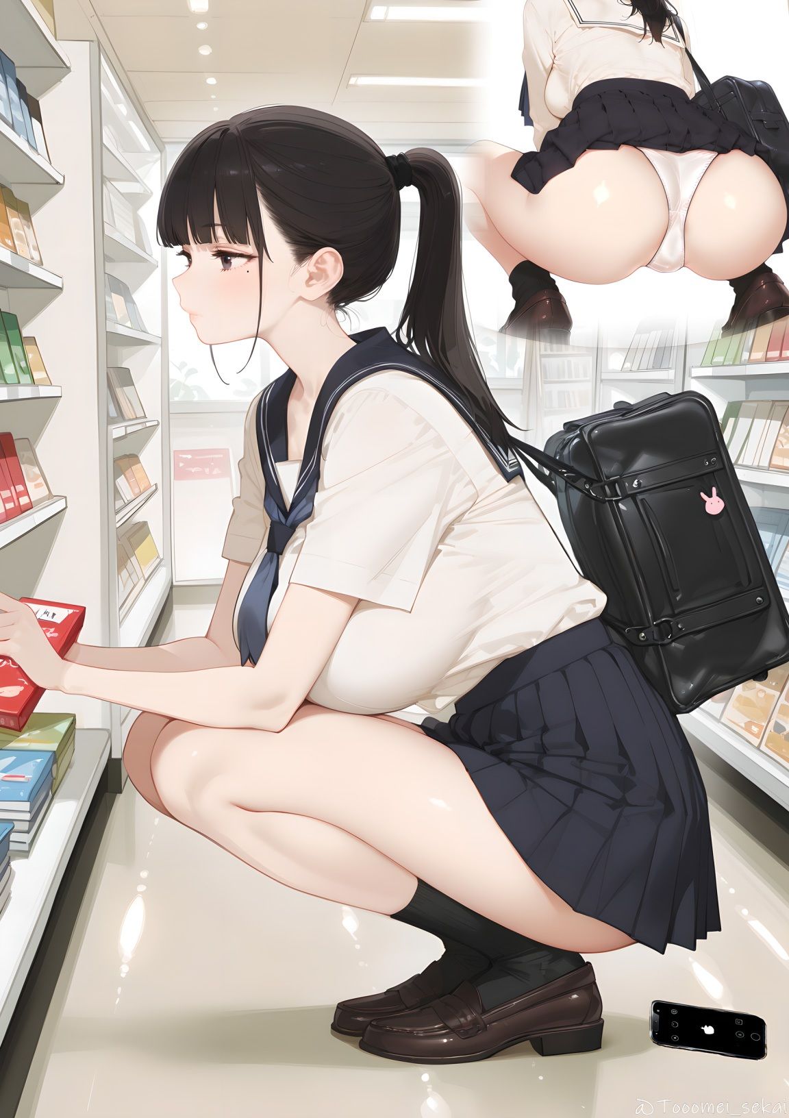 清楚な顔なのにKカップの爆乳グラビアアイドルが撮影中にHしたりクラスメイトに犯●れる話 サンプル10ページ目