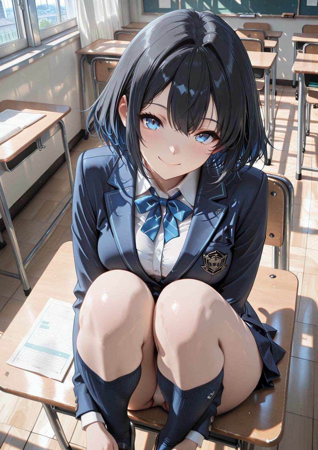 好奇心旺盛な黒髪ショートJKとたっぷり学園プレイ サンプル4ページ目