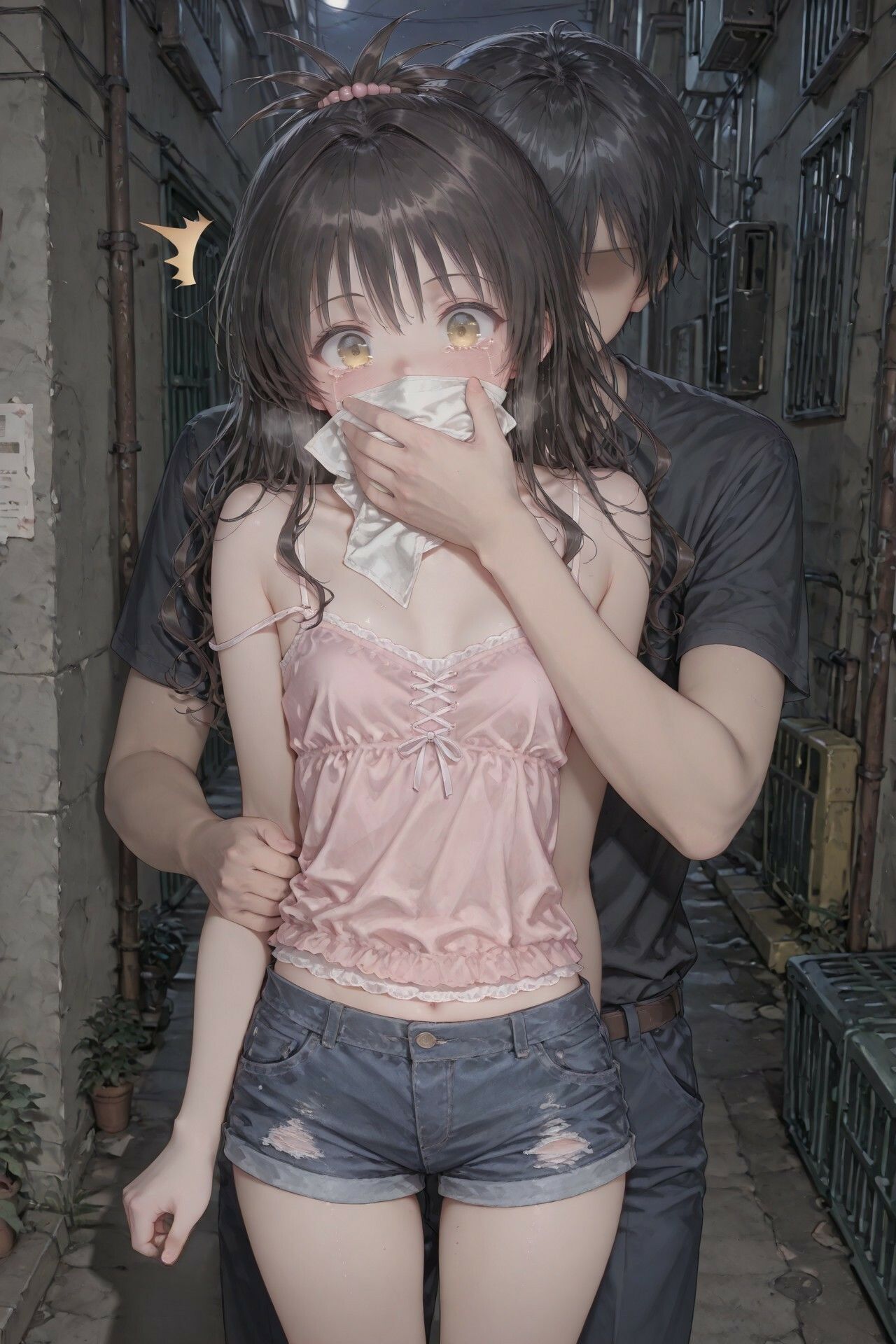 【ToL〇VEる】結〇美柑の路地裏拘束レ〇プ サンプル1ページ目