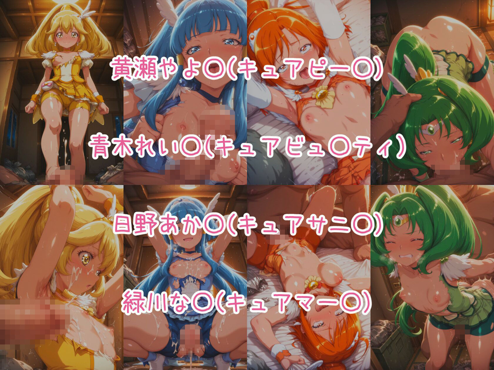催○スマホで孕ませ洗脳 ―変身ヒロイン限定・プ○キュア編― サンプル2ページ目