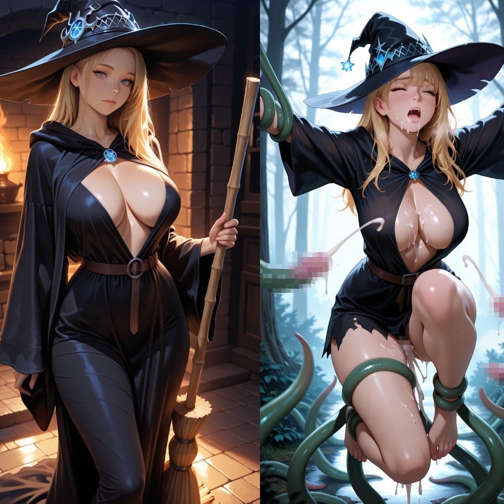 魔女ちゃんの失敗 サンプル2ページ目