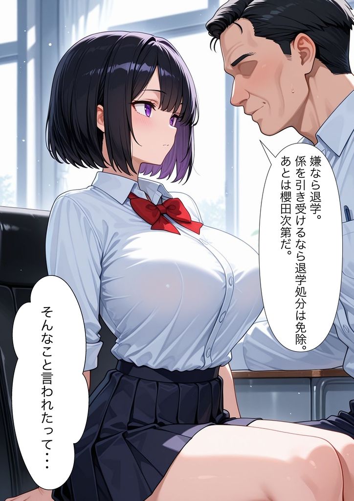 性処理係に強●任命された女子校生〜毎日ザーメンまみれの学園奉仕〜 サンプル4ページ目