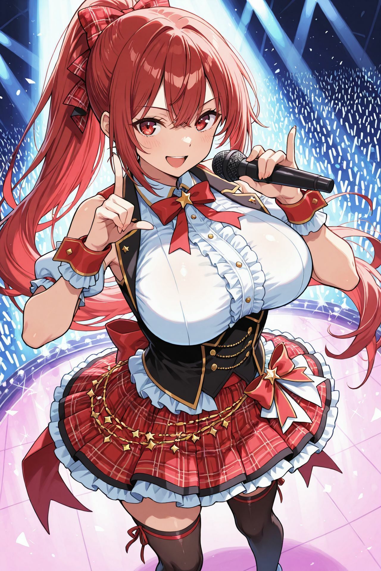 【AI CG集】アイドルの日常 サンプル1ページ目