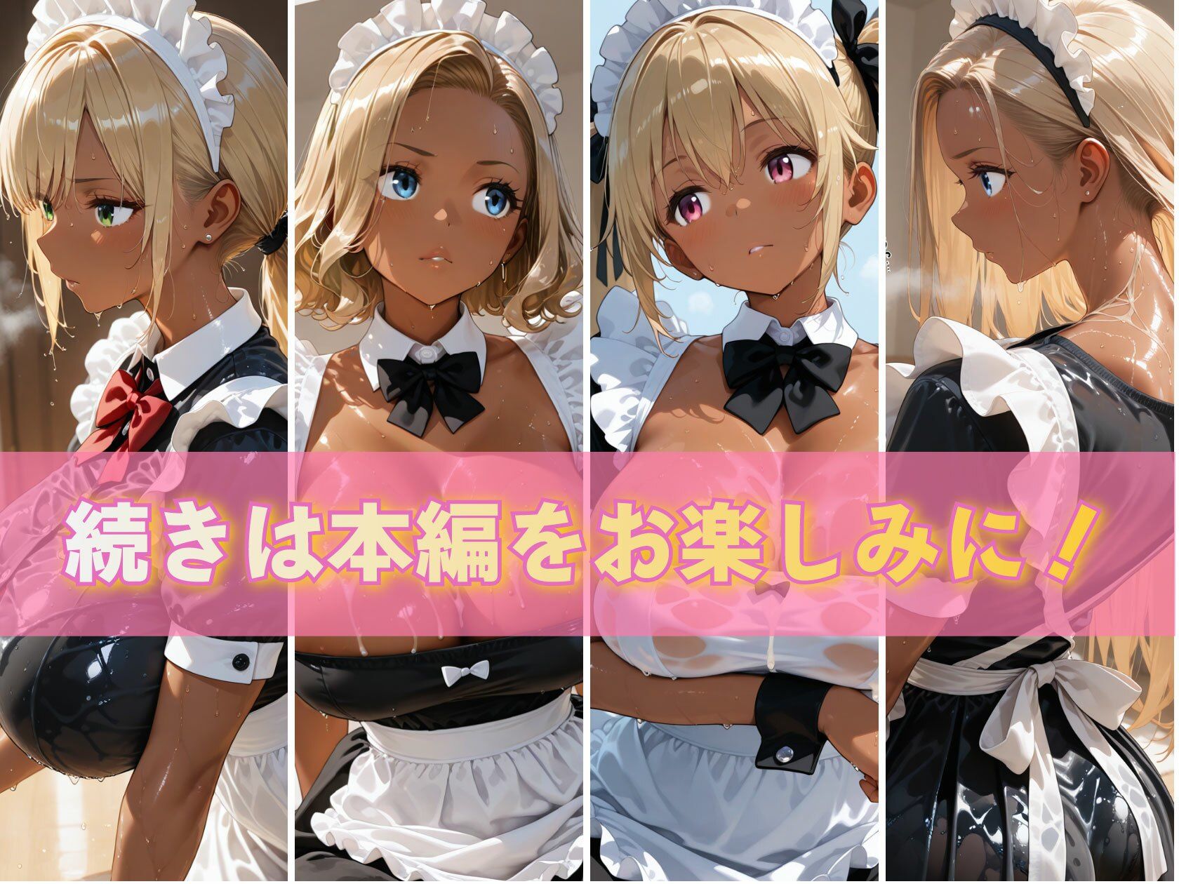 金髪黒ギャルエロメイドご奉仕パーティ サンプル10ページ目