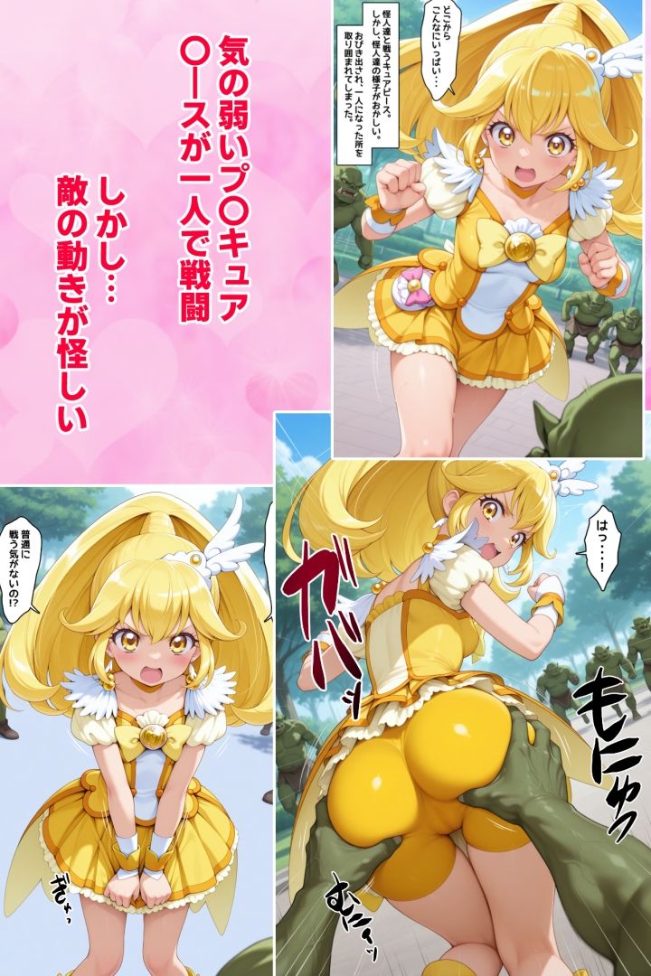 ピー〇ちゃんは敵の苗床になりました。堕ちて淫魔になってモンスターを出産しまくる変身ヒロイン サンプル1ページ目