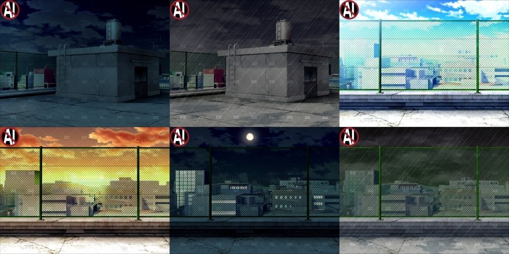 みにくる背景CG素材集『街編』part03-屋上- サンプル3ページ目