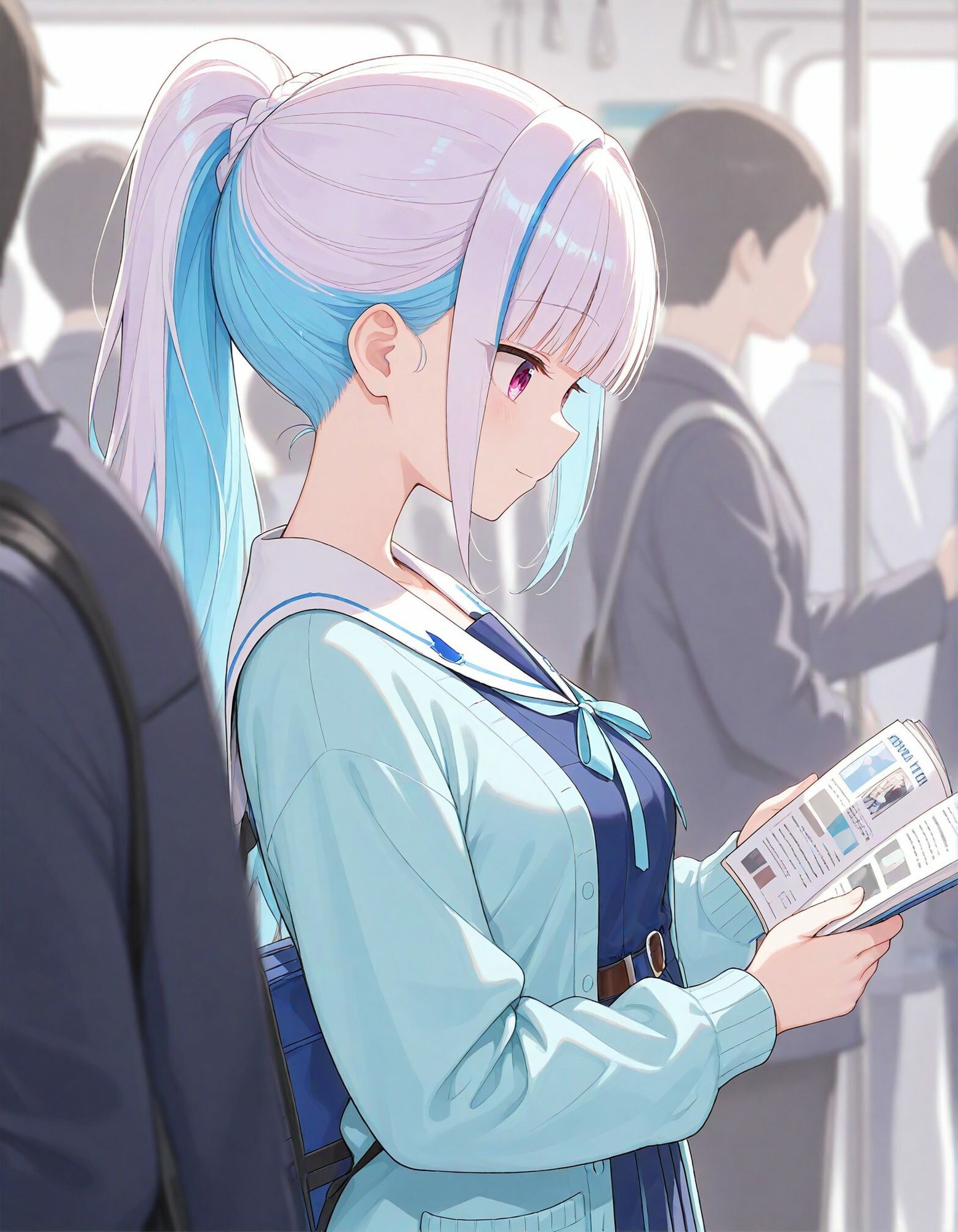 痴●電車 犯●れた少女 リゼ・ヘルエ●タ編 サンプル2ページ目